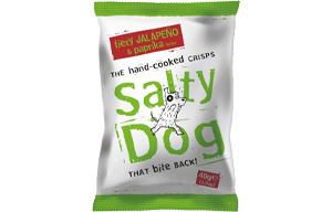 Salty Dog Crisps - Fiery Jalapeno and Paprika - 24x40g