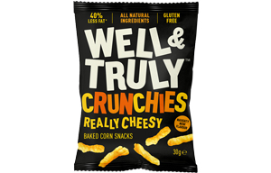 Well & Truly Crunchies - Really Cheesy - 10x30g