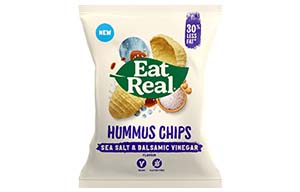 Eat Real - Hummus Chips - Sea Salt & Balsamic Vinegar - 12x45g
