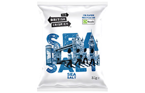 British Crisps - Paper - Sea Salt - 24x40g