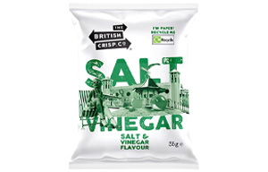 British Crisps - Paper - Salt & Vinegar - 24x40g