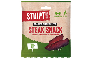 Stript Snacks - Cracked Black Pepper - 10x25g
