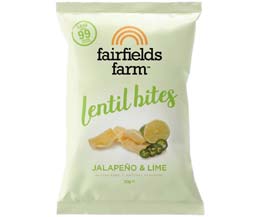 Fairfields - Lentil Bites - Jalapeno & Lime - 18x20g