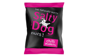 Salty Dog Peanuts - Chilli - 1x24x45g Card