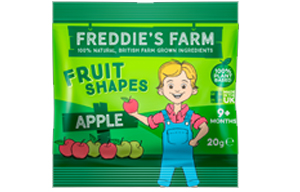Freddies Farm - Fruit Shapes Apple - 16x20g
