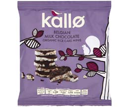 Kallo - Milk Chocolate Mini Rice Cakes - 12x40g