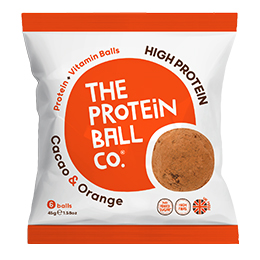 The Protein Ball Co - High Protein - Cacao & Orange - Bags - 10x45g