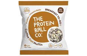 The Protein Ball Co - Breakfast To Go - Coffee Oat Muffin - 10x45g