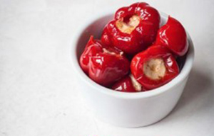 Red Cherry Peppers Stuffed With Cheese - 1x2kg TRAY