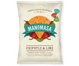 Manomasa Corn Chips - Chipotle & Lime - 16x35g