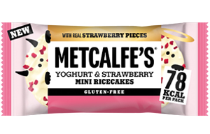 Metcalfe's Mini Rice Cakes - Yoghurt & Strawberry - 16x16g