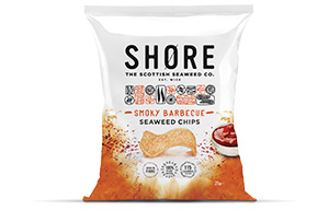 SHORE - Seaweed Chips - Smoky Barbecue - 24x25g