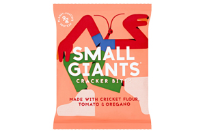 Small Giants - Cricket Cracker Bites - Tomato & Oregano - 8x40g