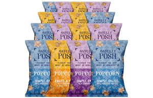 Awfully Posh Popcorn - Mixed Case (Salted, Sweet & Salty, Sweet) - 18x20/25g