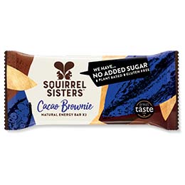Squirrel Sisters Raw Snack Bar - Cacao Brownie - 16x40g