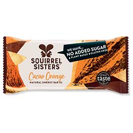 Squirrel Sisters Raw Snack Bar - Cacao Orange - 16x40g
