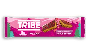 Tribe - Triple Decker Choc Raspberry Bar - 12x40g