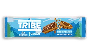 Tribe - Triple Decker Choc Peanut Butter Bar - 12x40g