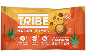 Tribe - Nature Bomb - Choc Caramel & Almond Butter -12x40g