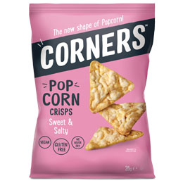 Corners Popcorn Crisps - Sweet & Salty - 18x28g