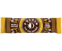 Pulsin - Raw Choc Brownie - Salted Caramel & Peanut - 18x35g
