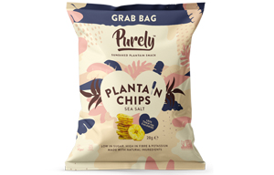 Purely Plantain Chips - Sea Salt - 20x28g