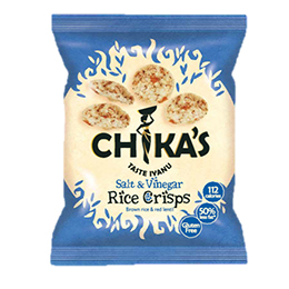 Chikas Rice Crisps - Sea Salt & Vinegar - 16x25g