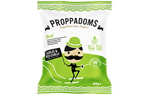 Proppadoms - Garlic & Red Chilli - 12x25g