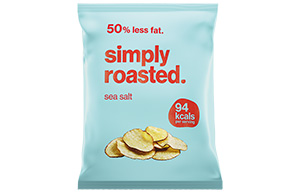Simply Roasted Crisps - Sea Salt - 24x21.5g
