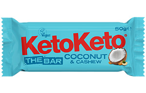 KetoKeto Bar - Coconut Cashew - 12x50g