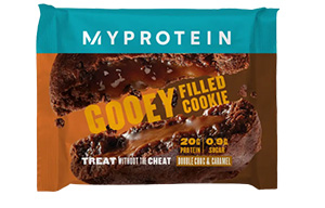 Myprotein - Gooey Filled Cookie - Double Chocolate and Caramel - 12x75g