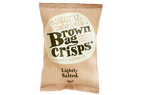 Brown Bag Crisps - Lightly Salted - 20x40g