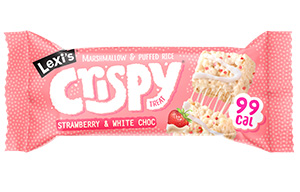Lexi's - Crispy Treats - Strawberry & White Choc - 12x25g