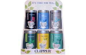 Clipper Display Stand with 6 Tea Caddies - x1