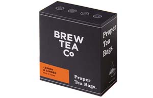 Brew Tea S&T - Lemon & Ginger - 1x100 Black Bag