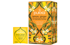 Pukka Tea Enveloped - Lemon, Ginger & Manuka Honey - 4x20